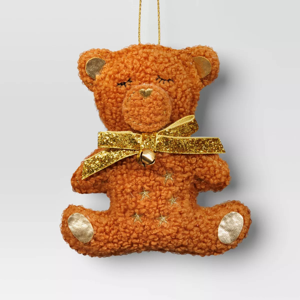5" Christmas Fabric Teddy Faux Shearling Ornament - Wondershop™ | Target