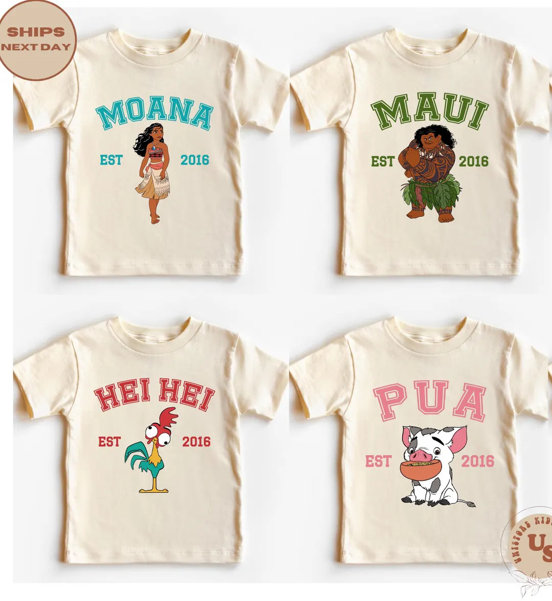 Moana and Friends Toddler T-shirt, Disney Moana Shirt, Maui T-shirt, Hei Hei Shirt, Pua Shirt, Di... | Etsy (US)