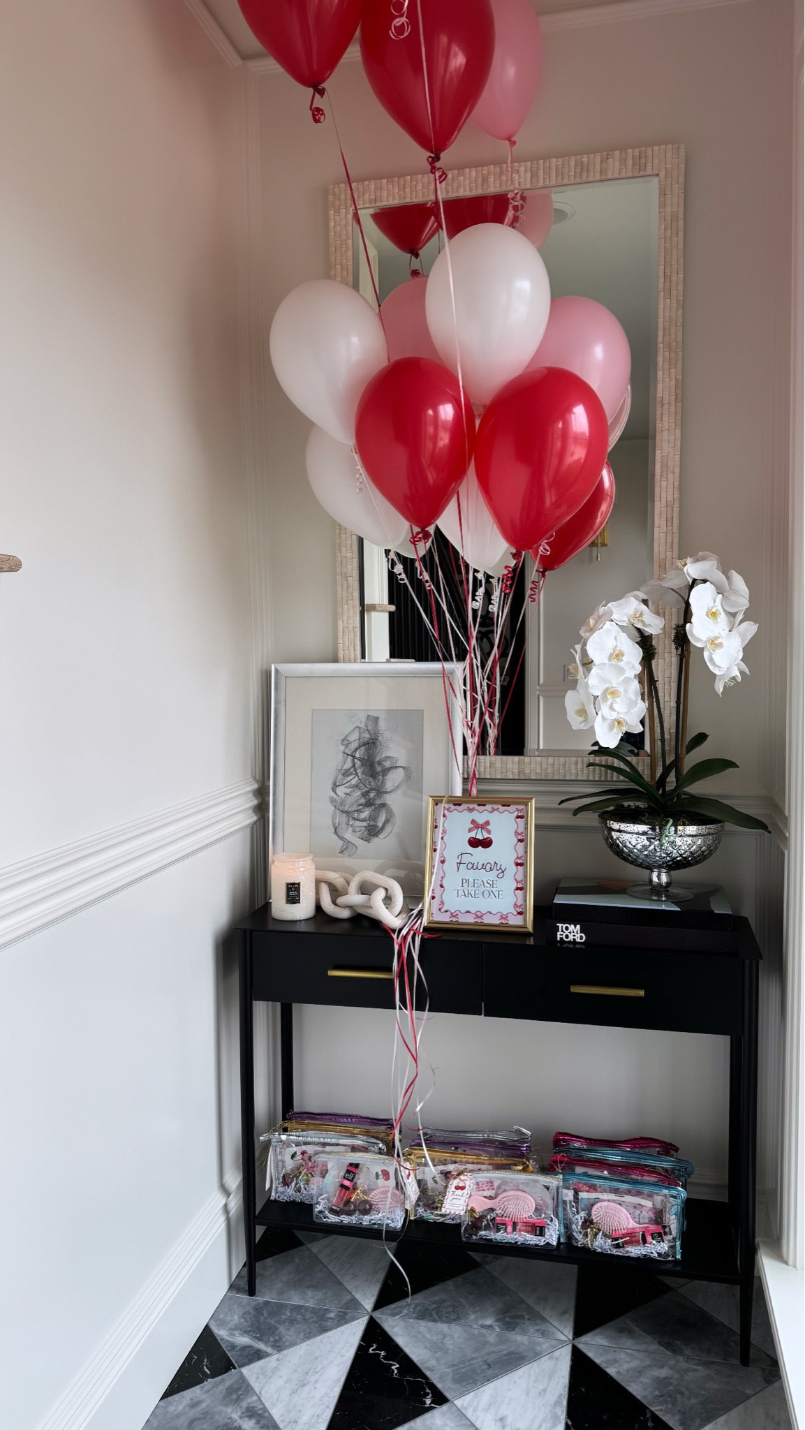 Girls birthday party favors 