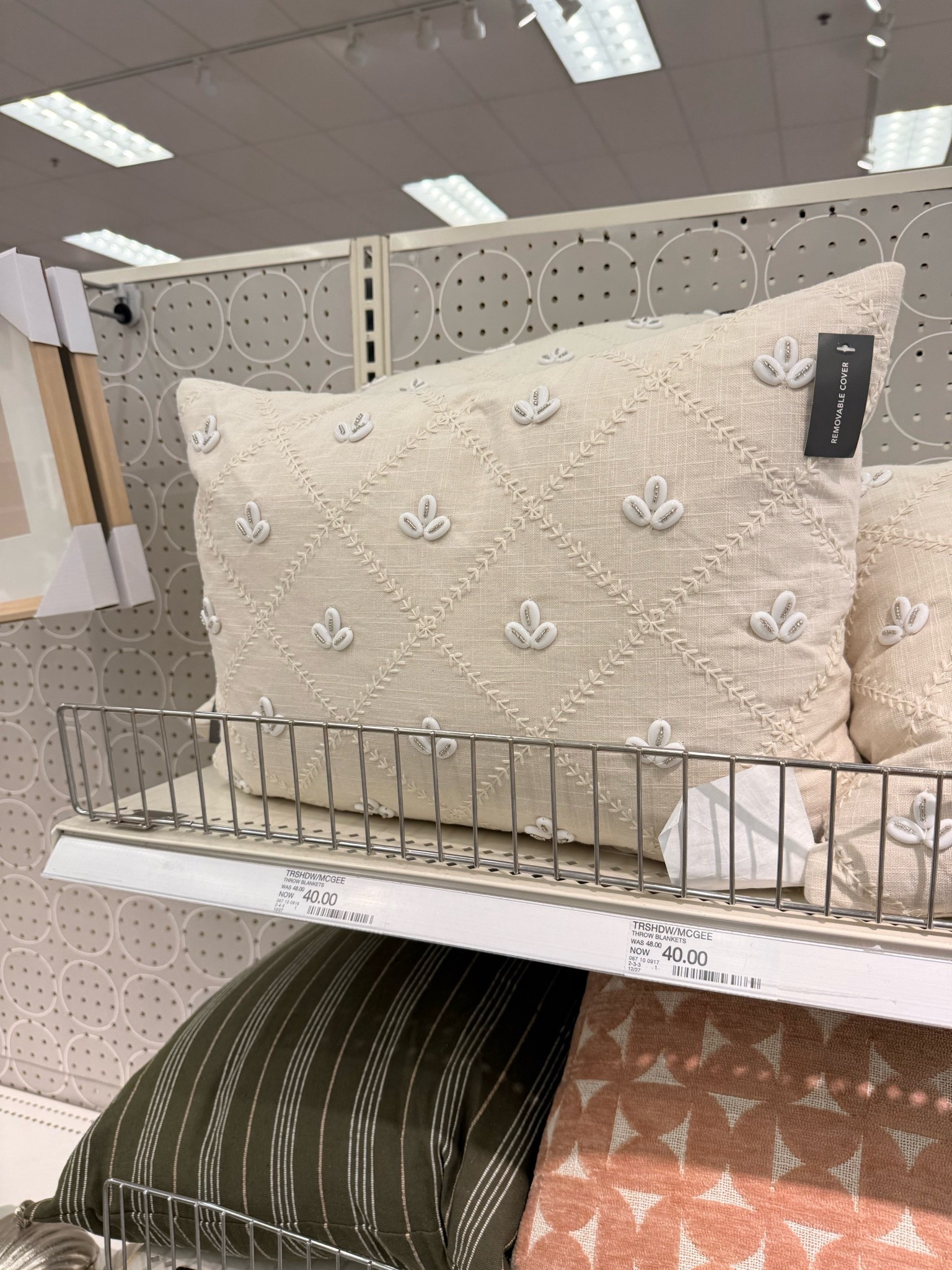 Studio McGee x Target and I cannot stop 😍 This embroidered lumbar pillow is giving *all* the cozy neutral vibes and it's on sale — was $48, NOW $40! 🙌 The textured diamond stitching + little floral details? Chef's kiss. Plus it has a removable cover which is a total win. 

#StudioMcGee #TargetHome #TargetFinds #ThresholdxStudioMcGee #HomeDecor #NeutralHome #PillowDecor #LumbarPillow #CozyHome #AestheticHome #HomeInspo #TargetStyle #AffordableHome #ShopMyLTK #LTKhome #LTKsalealert #LTKfinds