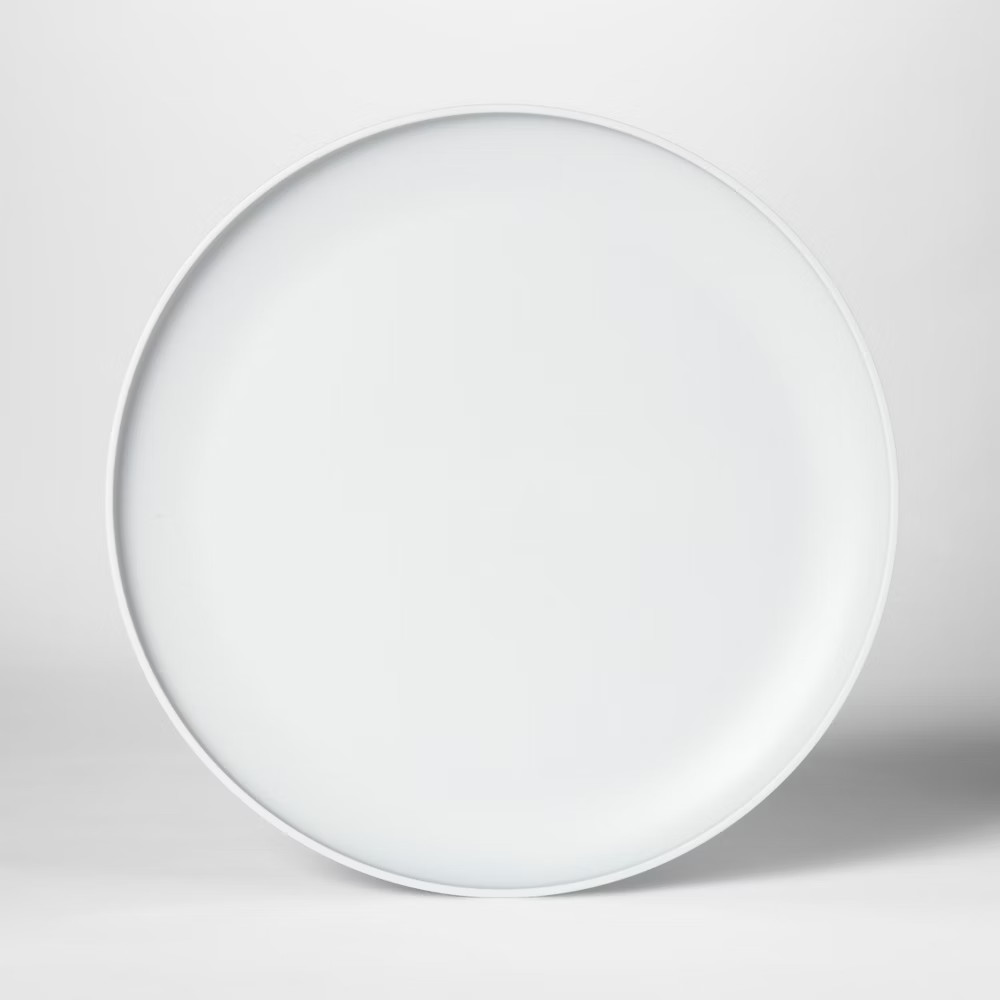 10.5"" Plastic Dinner Plate Gray - Room Essentials | Target