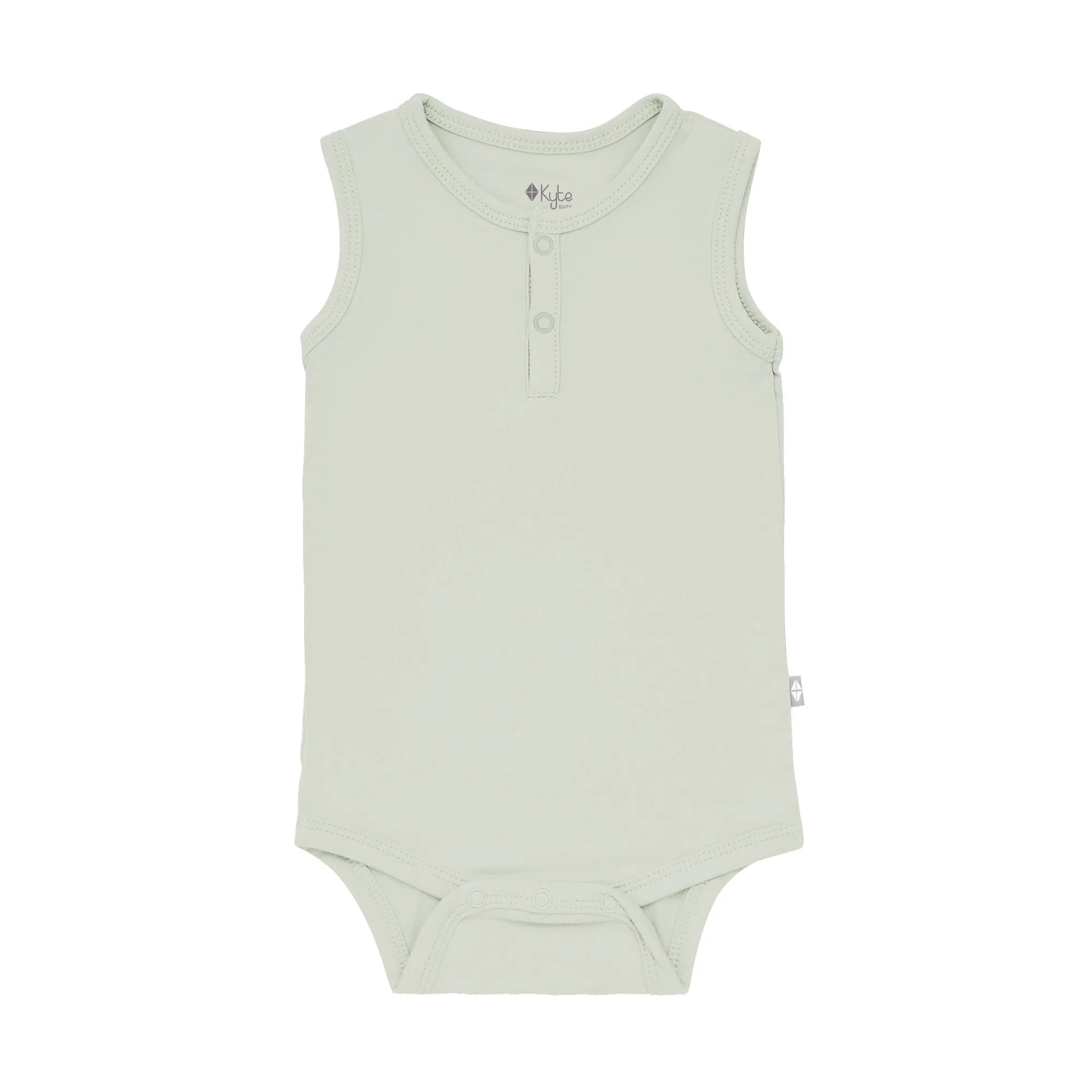 Sleeveless Bodysuit in Aloe | Kyte BABY