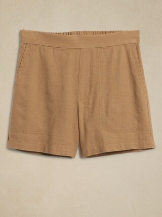 Linen-Blend Easy Short | Banana Republic Factory