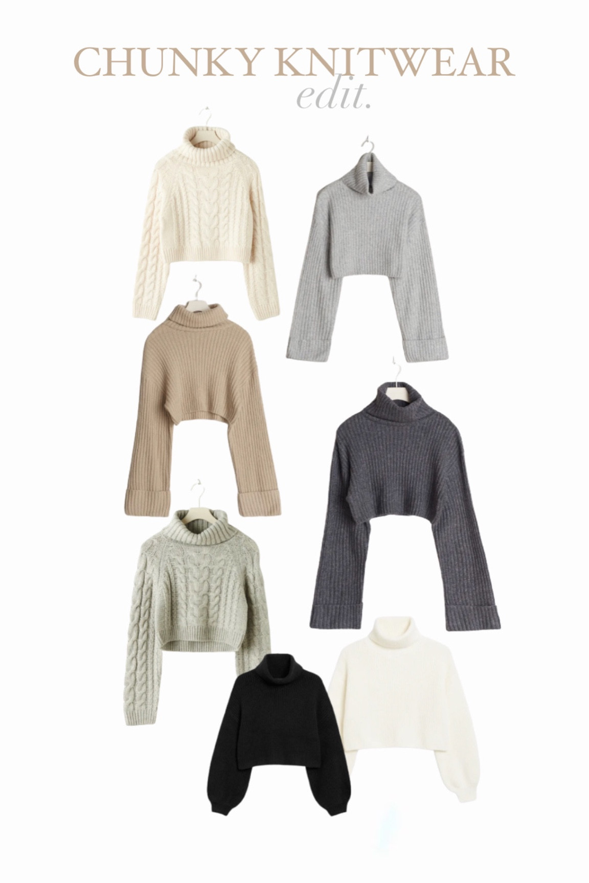 Chunky knits.

#LTKstyletip #LTKeurope #LTKunder100