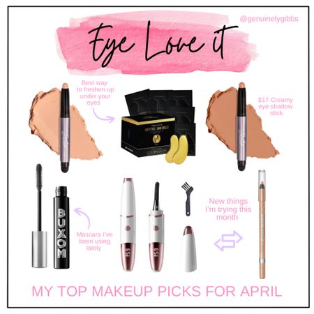 Eye Love It: My April Favorites ✨
This month, I'm all about eyes that pop! 

1. Creamy Eyeshadow Stick - For that effortless shimmer. It’s beautiful, so easy to use and lasts all day. 
2. Heated Eyelash Curler- A game-changer for lashes that stay lifted. 
3. Volumizing Mascara - Because I love drama, but only for my lashes. 👁️💫  
4. Nude Eyeliner- My little secret for brighter, wide-awake eyes. 
5. Eye Mask- The ultimate end-of-day treat to banish puffiness and dark circles. 🌙💤

These beauties are part of my new eye makeup routine. If you want to see them in action feel free to watch my stories. 

#EyeMakeupLover #MarchFavorites #BeautyRoutine #EyeCare #MakeupMagic

#LTKxSephora #LTKbeauty #LTKsalealert