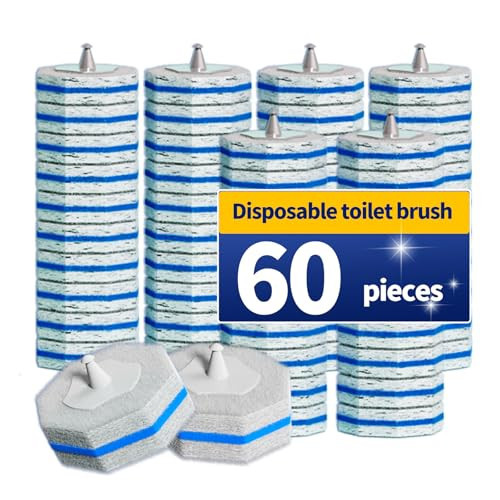 60PCS Toilet Wand Refills Compatible with Clorox Toilet Wand. Disposable Toilet Brush Refills. Bathroom Cleaning. Disposable Toilet Bowl. High-Density Disposable Toilet Brush Scrubber | Amazon (US)