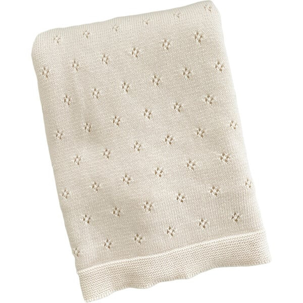 Pique Baby Blanket, Cream | Maisonette