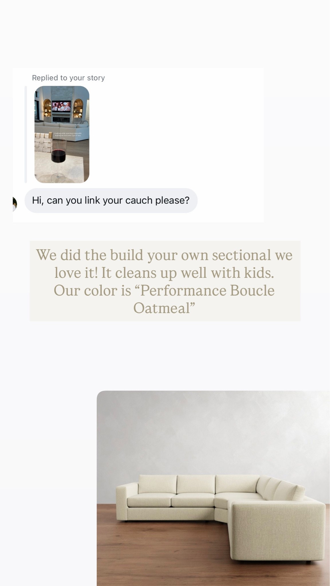 Living room couch linked. Our color is “Performance Boucle Oatmeal”

#LTKHome