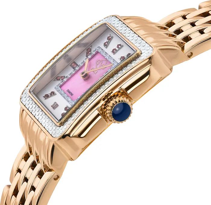 Women's Padova Limited Edition Swiss Quartz Gemstone & Diamond Accented Watch, 27 mm x 30 mm - 0.... | Nordstrom Rack
