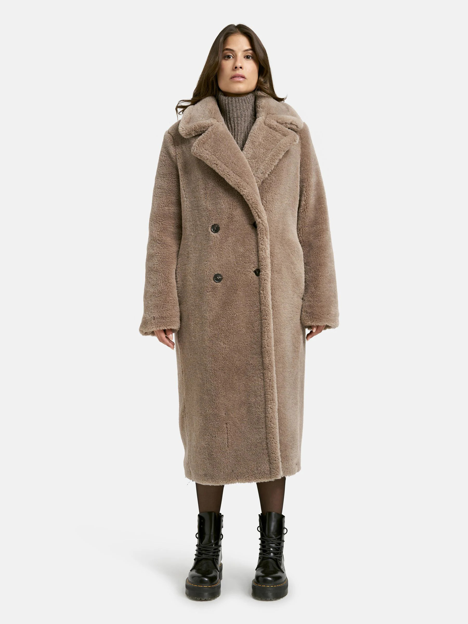 smithsoul Smith & Soul Brown Teddy Faux Fur Coat | Next US