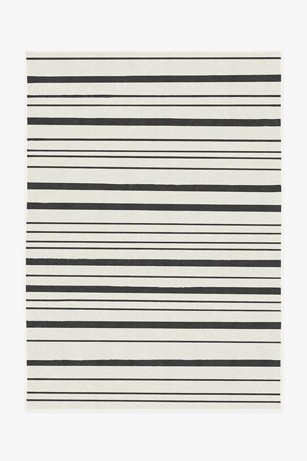 Hudson Stripe Black Rug | Ruggable