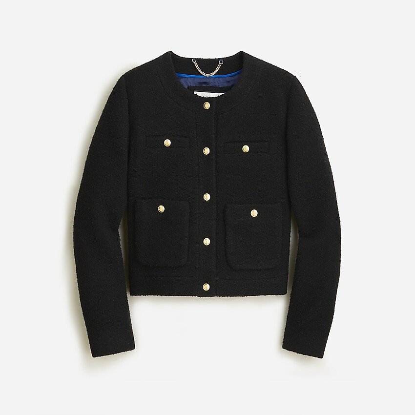 Collection cropped lady jacket in Italian wool-blend bouclé | J. Crew US