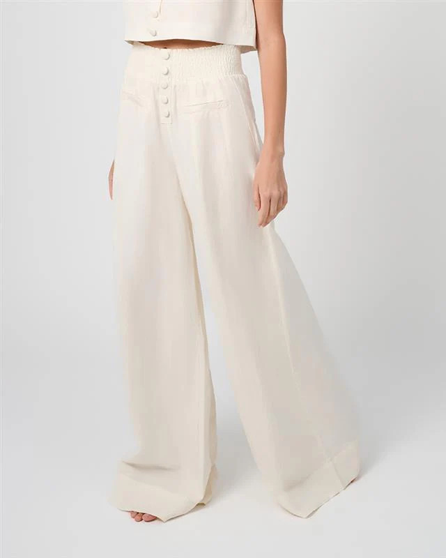Button Front Palazzo Pant | We Wore What