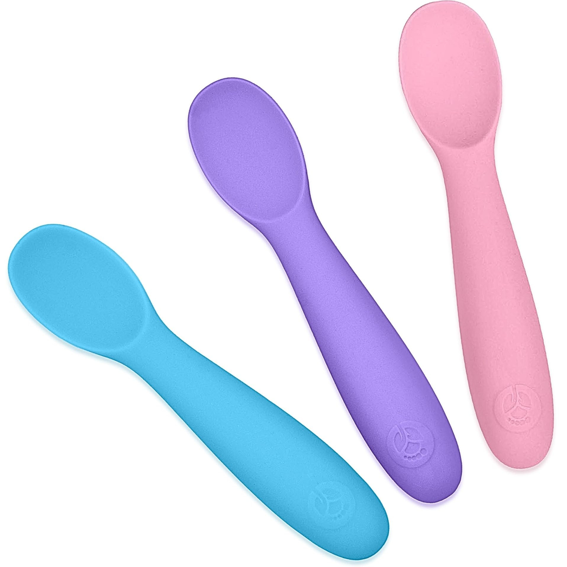 WeeSprout Baby Spoons for Self Feeding 6 Months +, Soft & Durable Silicone Utensils for Sensitive... | Amazon (US)