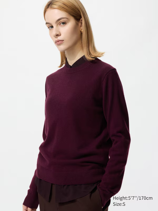 100% Cashmere Crew Neck Jumper | UNIQLO (UK)