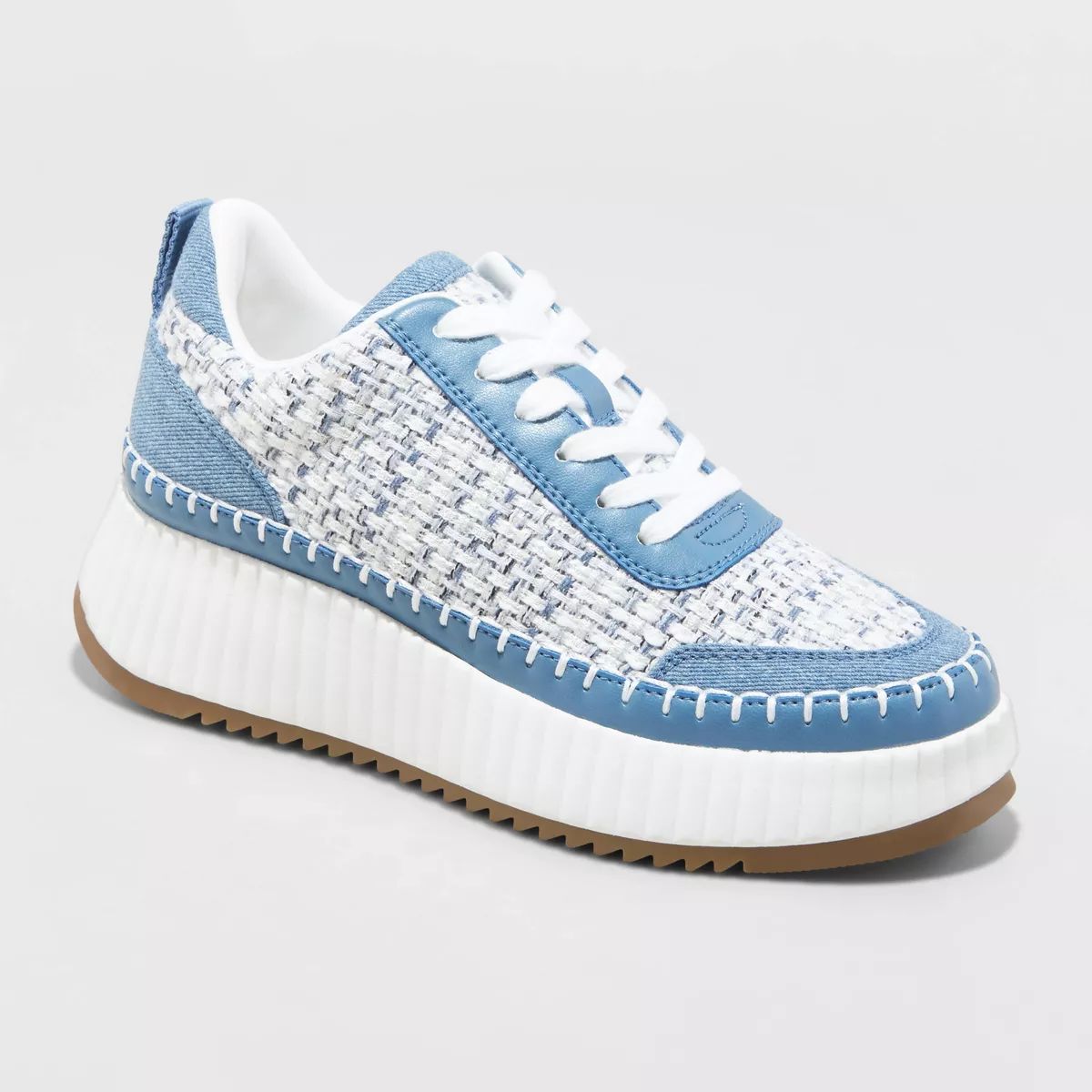 Women's Persephone Sneakers with Memory Foam Insole - Universal Thread™ Blue Denim 10 | Target