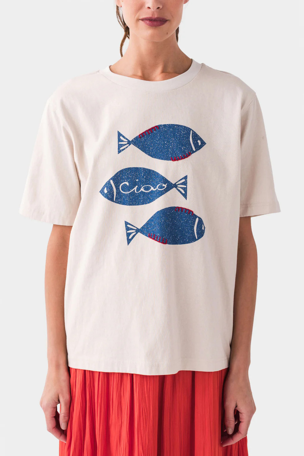 Raisonnel Fish Stitched Graphic Tee | Social Threads