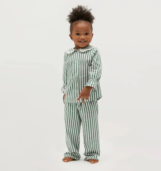 The Baby Cypress Set - Green Stripe | Hill House Home