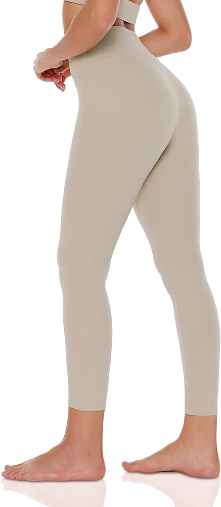 ENERBLOOM Womens Yoga Leggings Workout Tights Pants 25'' High Waisted No Front Seam Tummy Control... | Amazon (US)