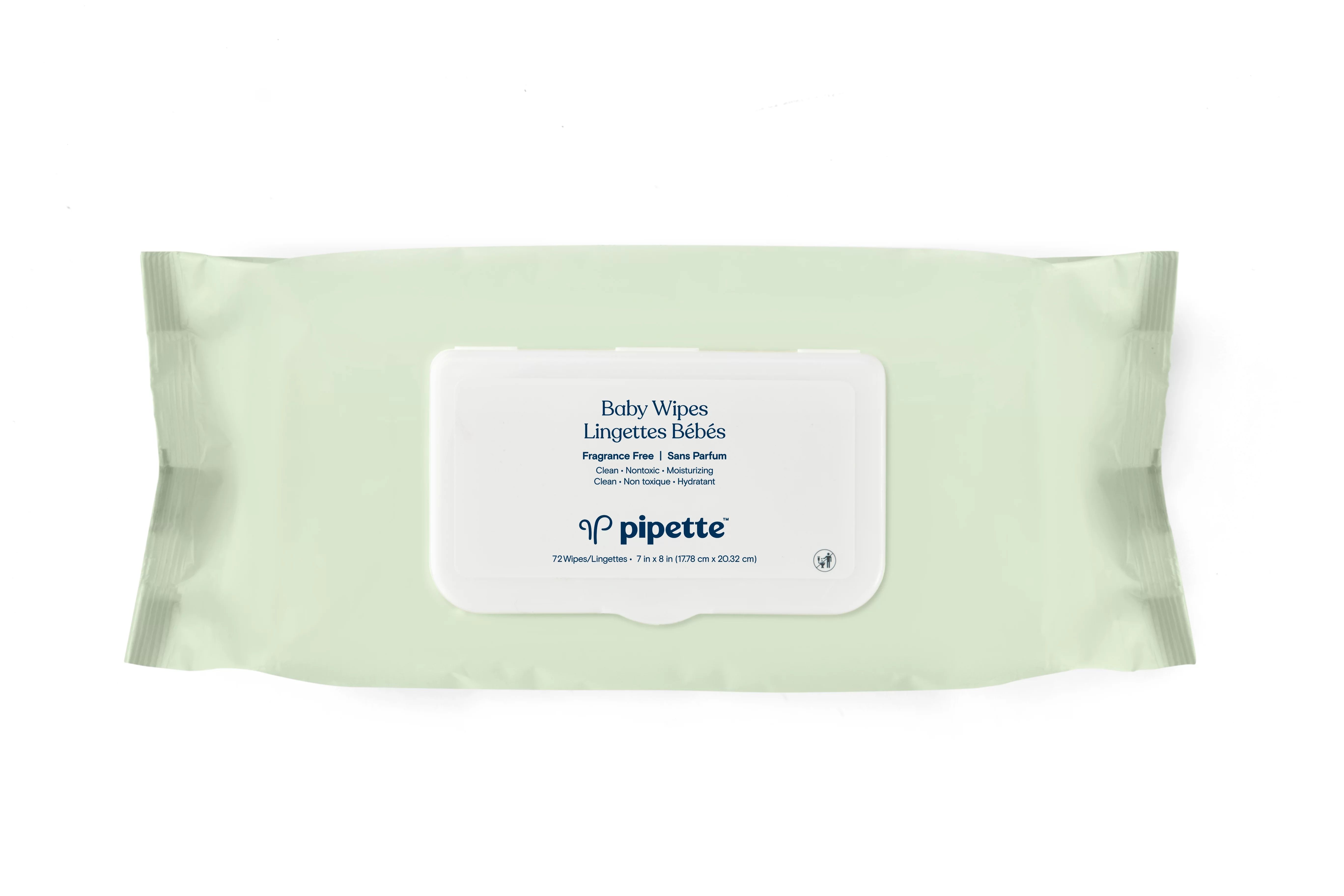 Pipette Sensitive Skin Baby Wipes, Alcohol Free and Unscented (1 Pack), 72 Count | Walmart (US)