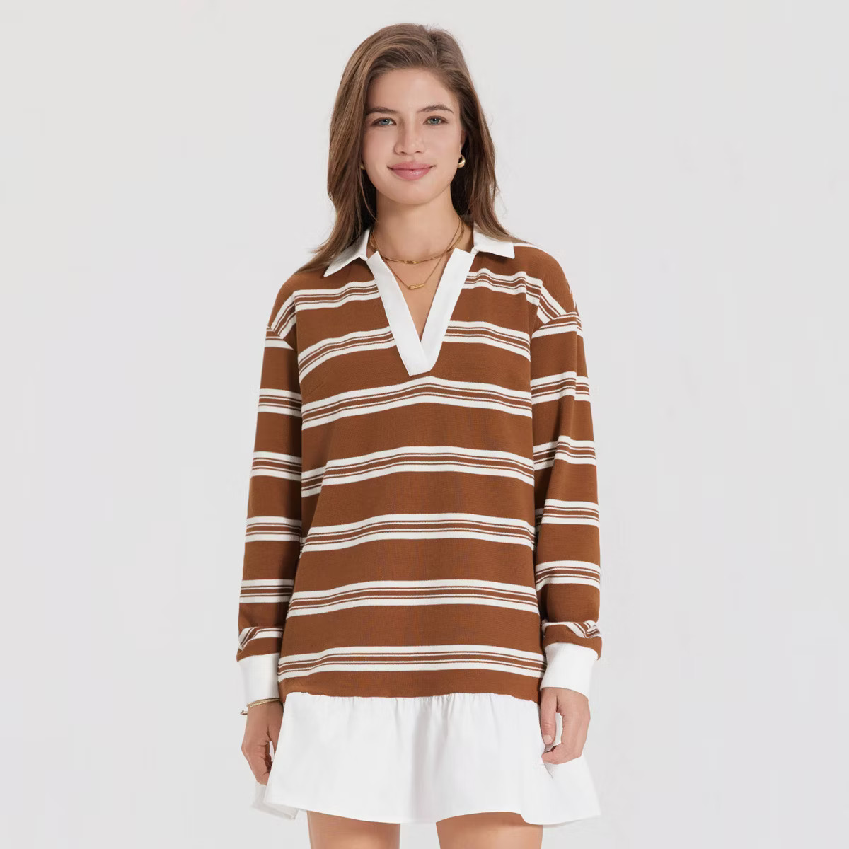 Women's Long Sleeve Mini Polo Dress - A New Day™ | Target