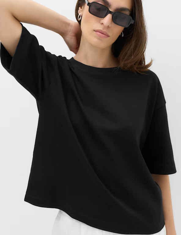 Pure Cotton Boxy T-Shirt | Marks & Spencer (UK)