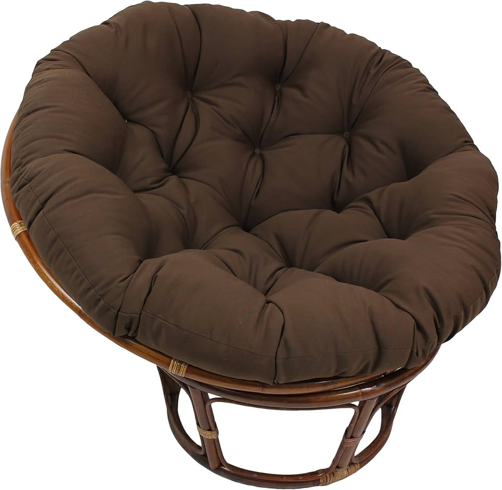 Twill Papasan Cushion, 52" x 6" x 52", Natural | Amazon (US)