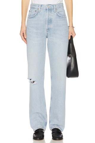 Kelly High Rise Straight Jeans in Segment | Revolve Clothing (Global)