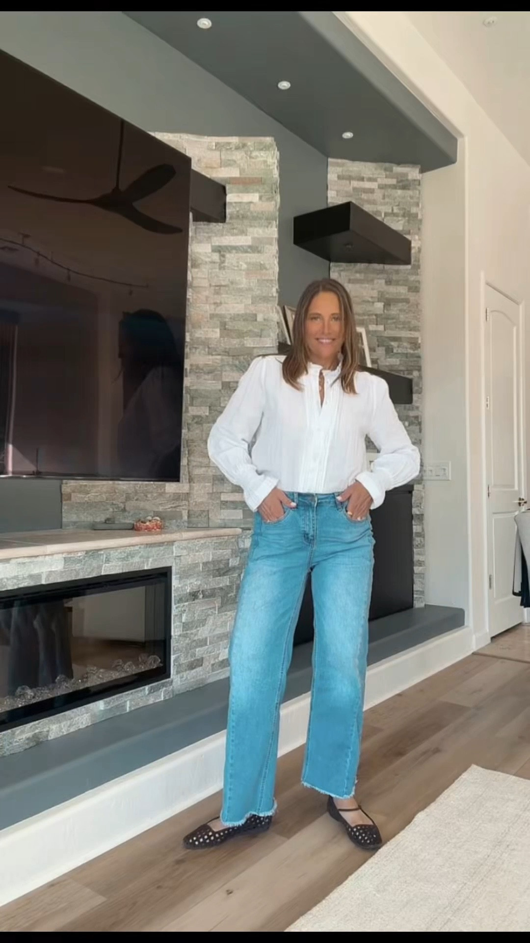 These are our most worn jeans in our closets! We both wear a size 30 in these! These Evereve pants come in multiple color variations and washes too.

#LTKMidsize #LTKSeasonal #LTKOver40