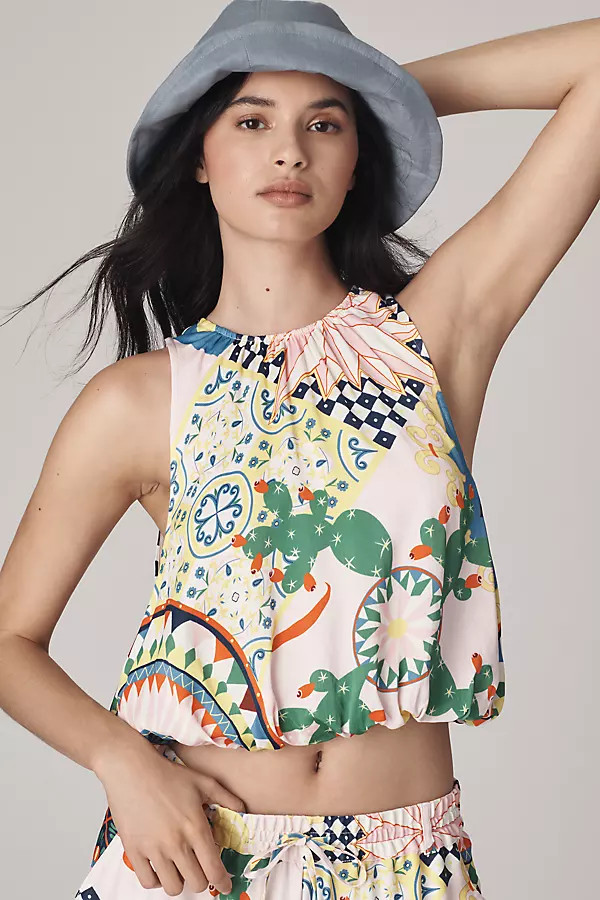 Maeve Bubble-Hem Tank | Anthropologie (US)