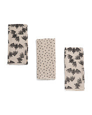 3pk Bat Waffle Kitchen Towels | TJ Maxx
