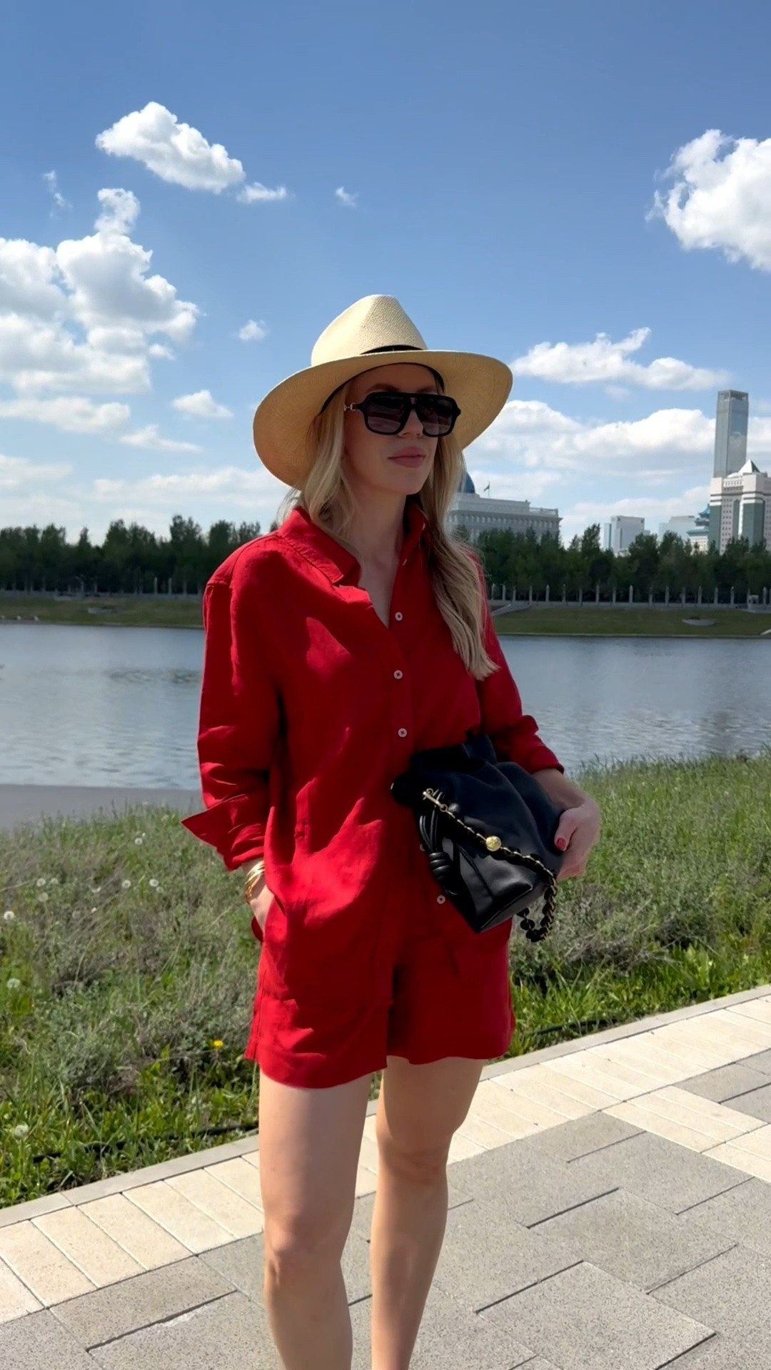Chic linen set under $75 - this is the one you’ll want to wear all summer! You can also mix and match both pieces 👌🏻 This chile red is going to sell out so act fast!

#LTKSeasonal #LTKTravel #LTKOver40
