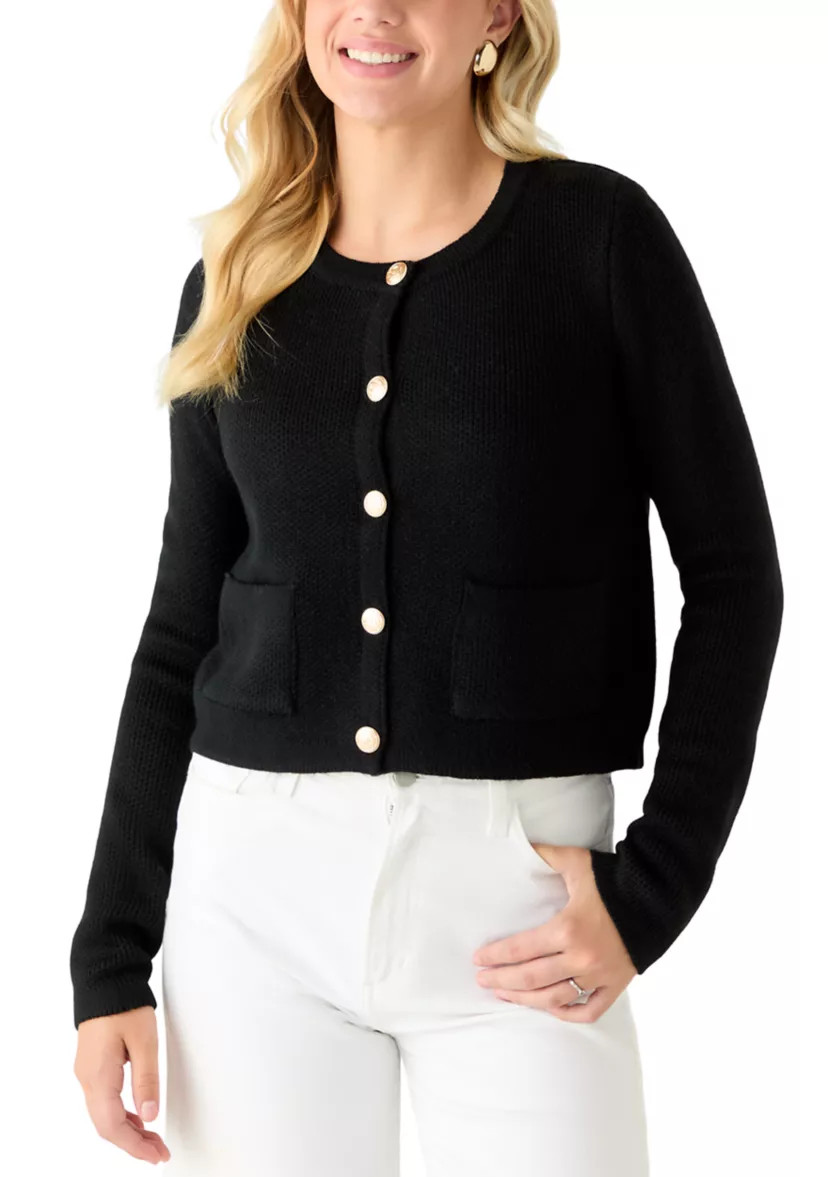Gold Button Babysoft Cardigan | Belk