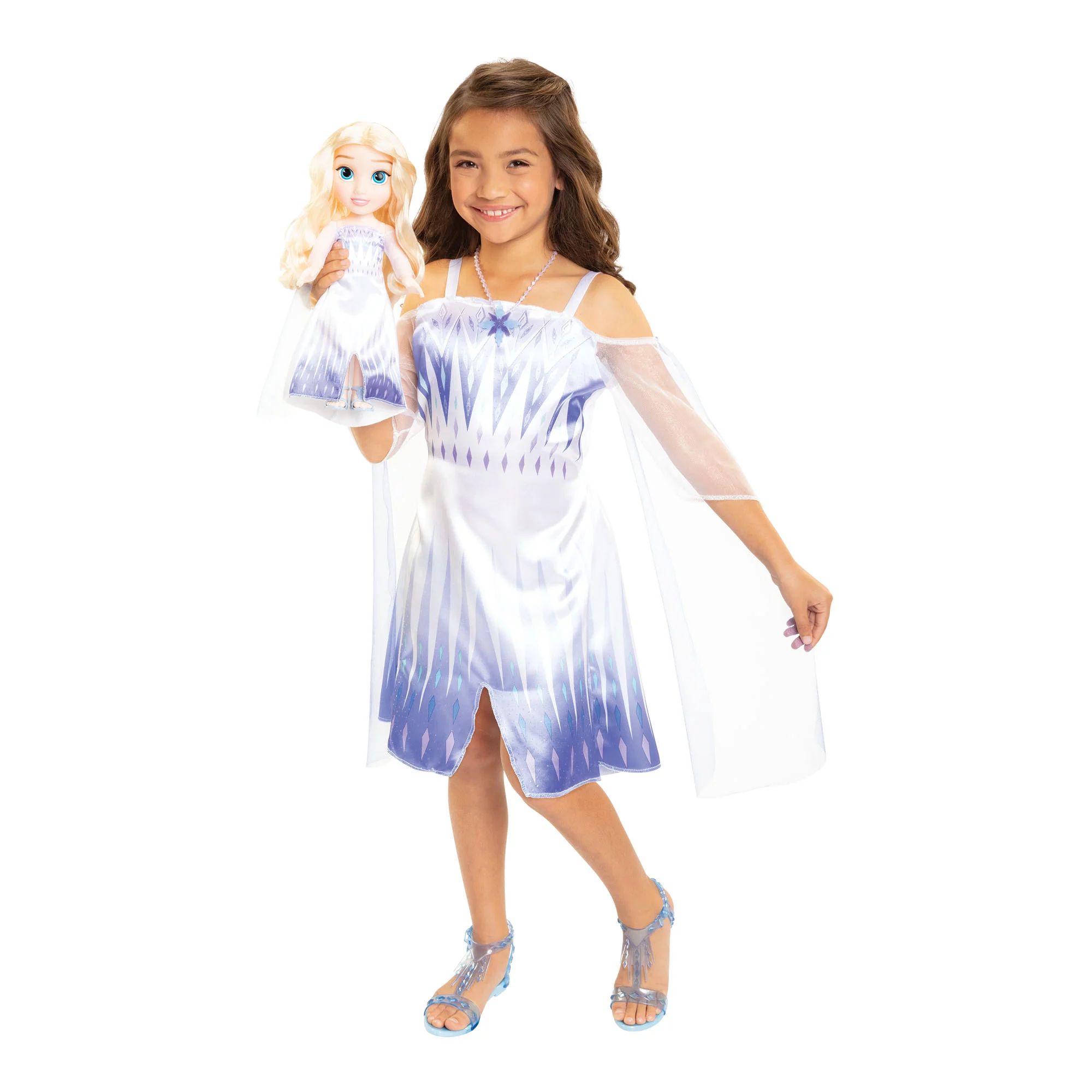 Disney Frozen Elsa Toddler Doll with Child Sized Dress and Accessories - Walmart.com | Walmart (US)