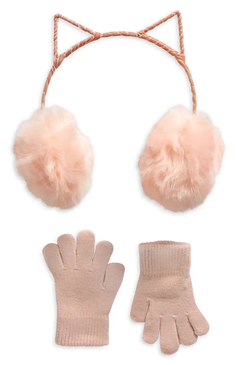 Capelli New York Kids' Cat Ear Muffs & Gloves Set | Nordstrom | Nordstrom