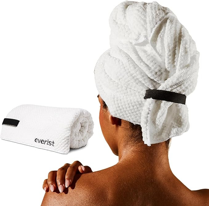 Everist The Quick-Dry Hair Towel, Microfiber, 50% Shorter Dry Time, Reduce Hair Breakage, Flexibl... | Amazon (US)