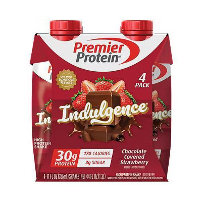 Premier Protein Indulgence 30g Protein Shake Chocolate Strawberry Non-Caffeinated - 11oz/4pk | Target