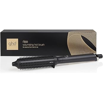 ghd Rise Volumising Hot Brush, 2x More Volume, 5mm Hair Bristles, Universal Voltage, Tapered Barr... | Amazon (UK)