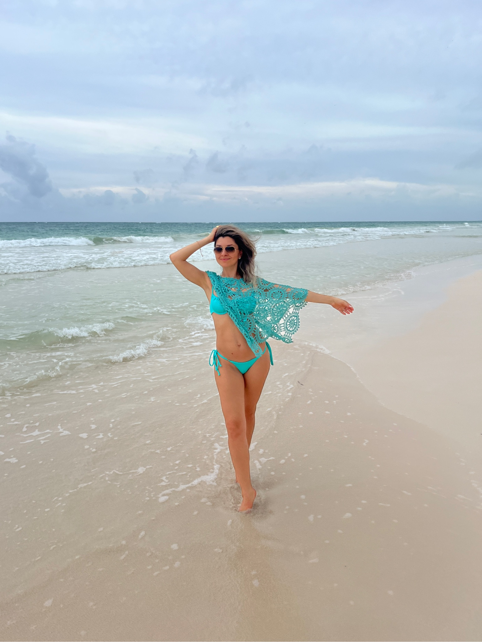 On vacation in Tulum Mexico wearing the Kulani Kinis bikini in the most gorgeous aqua blue color 😍

#ltkpetite #petitestyle #petitefashion #vacationootd #bikini 

#LTKTravel #LTKSwim #LTKFindsUnder100