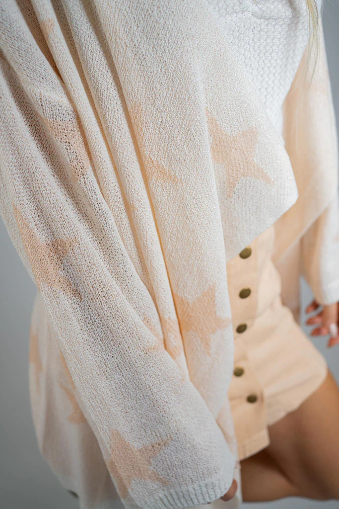 Starry Nights Cardigan Sweater - White | Three Bird Nest