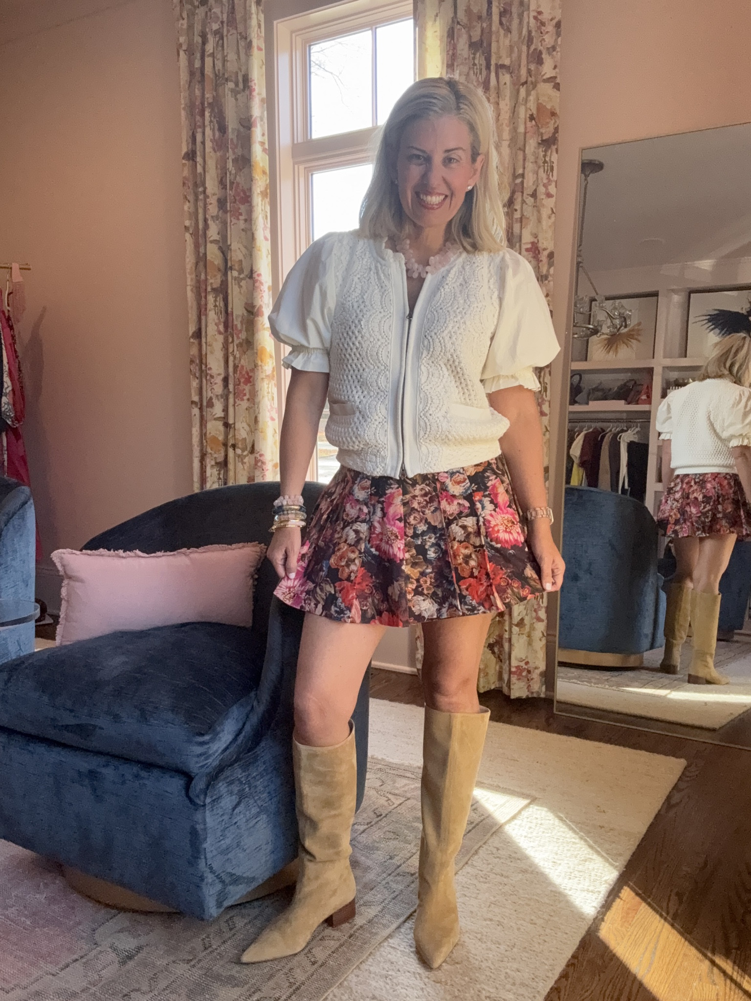 Use code CAT30 to save 30% at Anthro + spend $200 now, get $50 later for holiday gifting, 12/11-12/25! 

Wearing XS top, small skirt, 8 boots

#LTKootd #LTKSeasonal #LTKSaleAlert