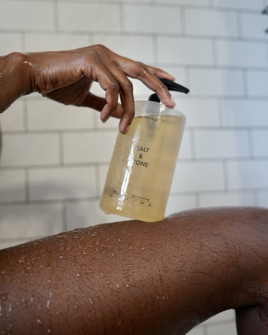 I’m so obsessed with this salt body wash. The scent is saffron and cedar. It’s such a delight for a relaxing shower.