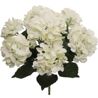 Box of 2 Cream Artificial Hydrangea Bushes - 7 Realistic Silk Blooms per Bush for Elegant Home D... | Michaels Stores