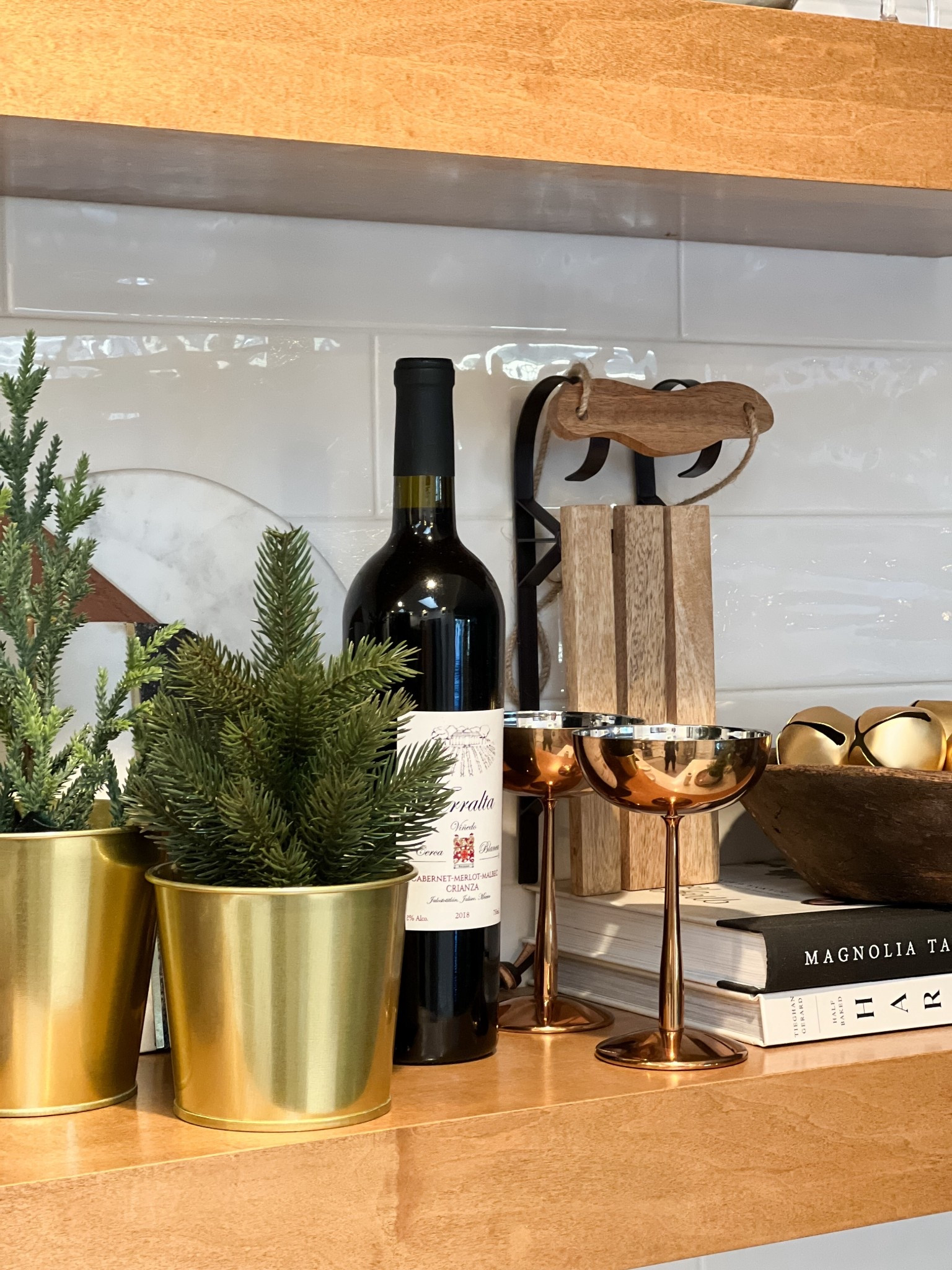 🧶These Emporia brass plated coupe glasses are my favorite new addition this Christmas!  They make a great addition to the open shelving in my kitchen!  Check them out along with other great options on the blue link in my bio.

#homevibesdecordec16 

#LTKHoliday #LTKGiftGuide #LTKdayinmylife