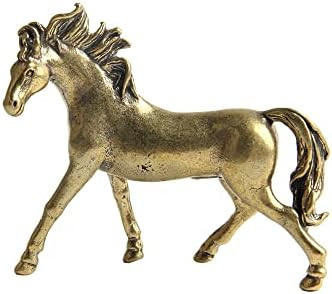 1Pcs Pure Copper 12 Zodiac Solid Horse Feng Shui Ornaments Vintage Bronze Running Horses Statue M... | Amazon (US)