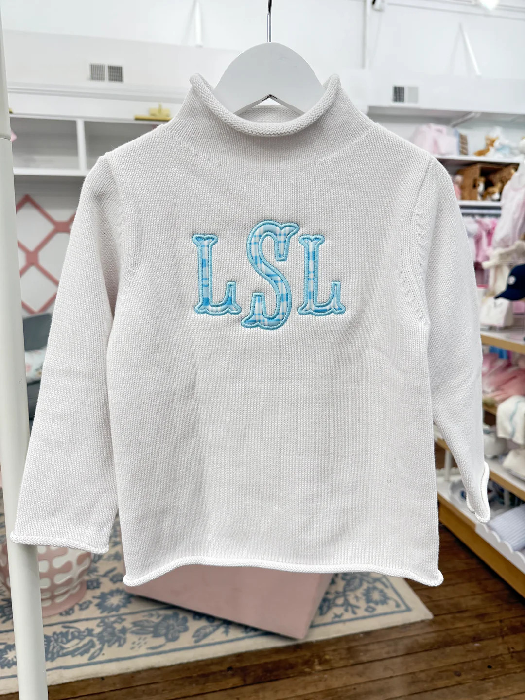 Hampton James Rollneck Sweater - White (Fits TTS) | Hampton James Clothing