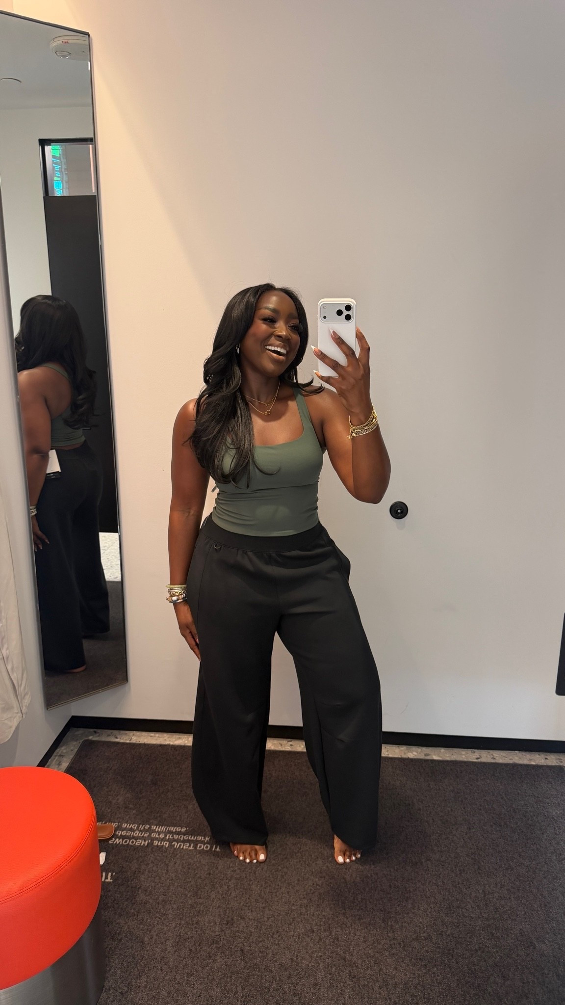 I’m a sucker for loungewear and NIKE has so many cute options! Wearing a medium in the top and large in the bottom.