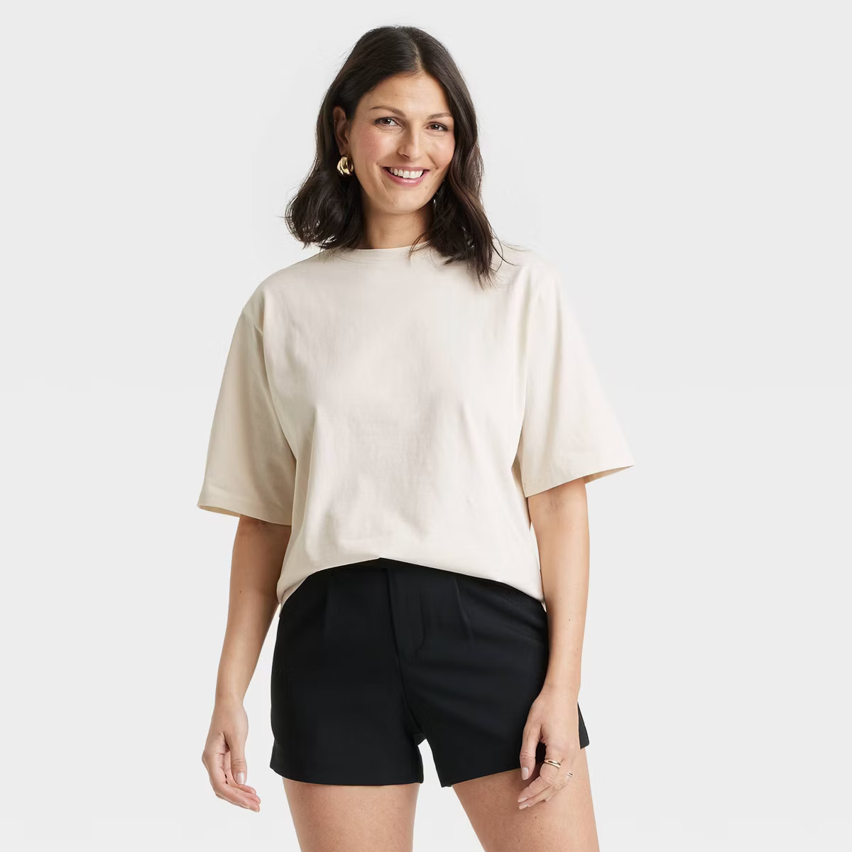 Women's Oversized Short Sleeve T-Shirt - A New Day™ | Target