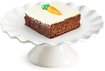 Small Cake Stand for Cupcakes, Donuts, 8 Inch Porcelain Cake Stand for Dessert Table, Vintage Cup... | Amazon (US)