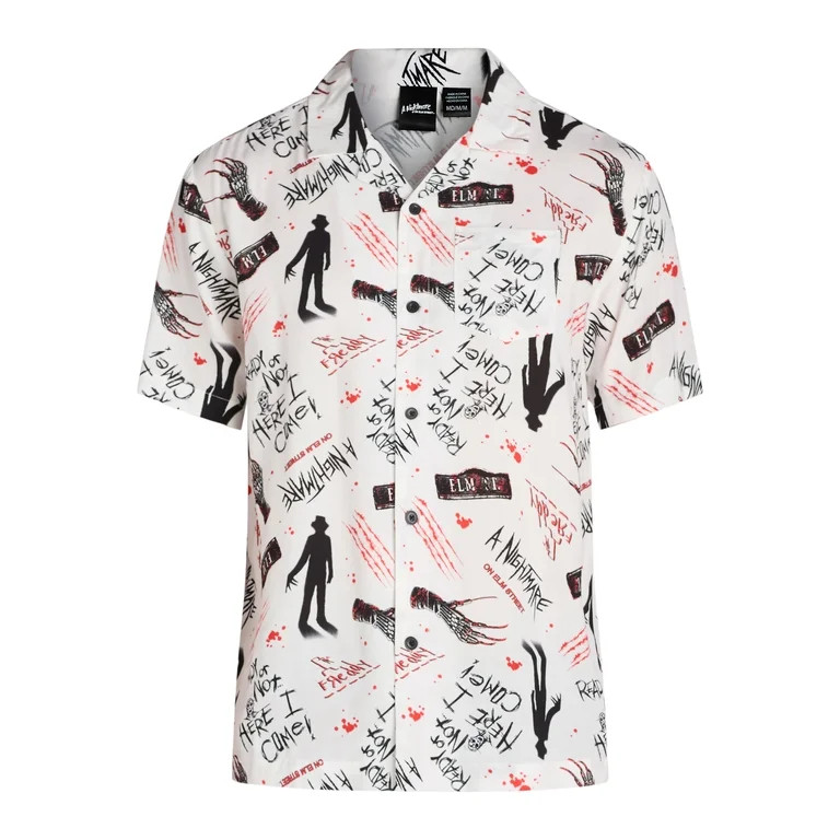 Nightmare On Elm Street Mens Graphic Print Shirt with Short Sleeves, Sizes XS-3XL | Walmart (US)